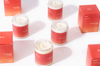 Peach and Cream Massage Candles
