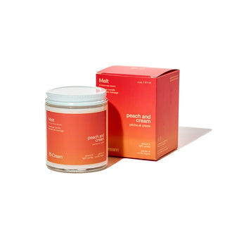 peach and cream melt massage candle peach and cream