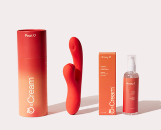 vibrator and lubricant bundle - peak + honey