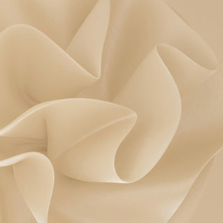 Soft cream fabric folded into gentle waves