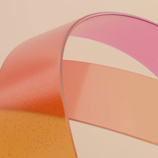 soft pink and orange curves