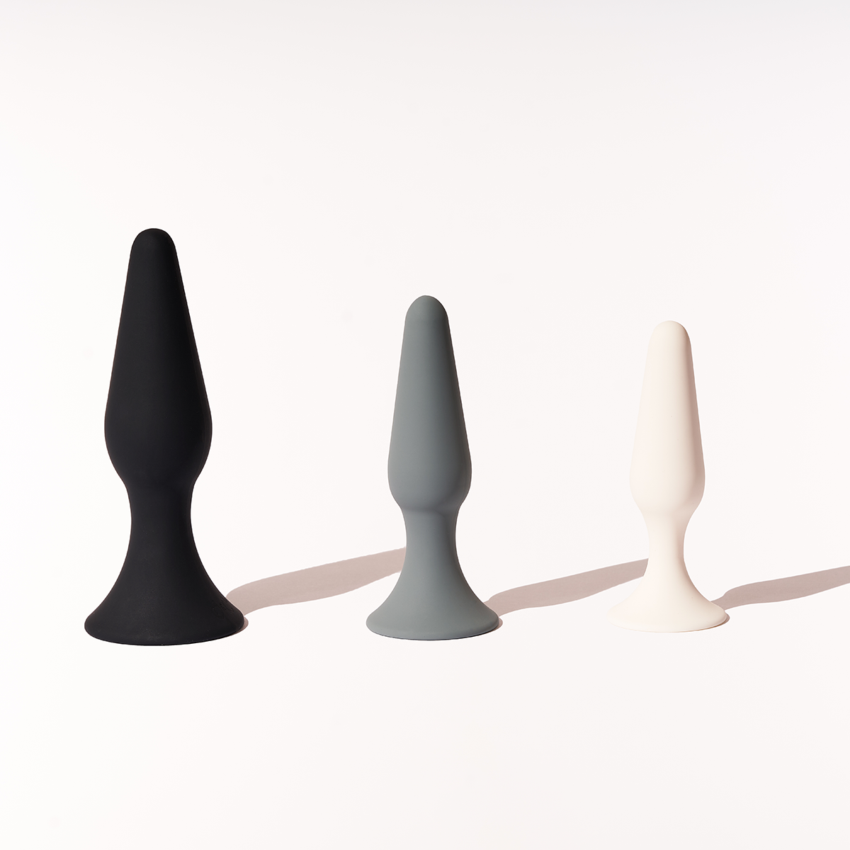 butt plug and lubricant bundle - trio + honey Peach and Cream butt plug and lubricant bundle - trio + honey Peach and Cream
