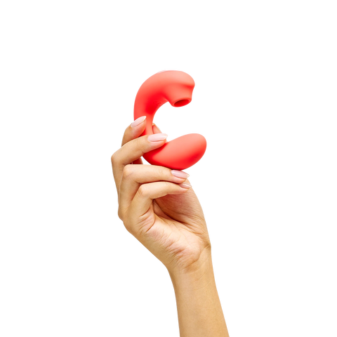 dual stimulation vibrator : glow