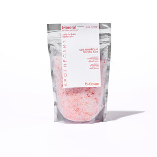 peach and cream bath salt scented nordic spa