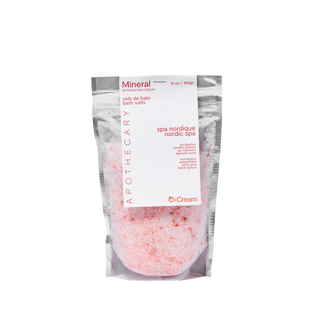 peach and cream bath salt scented nordic spa