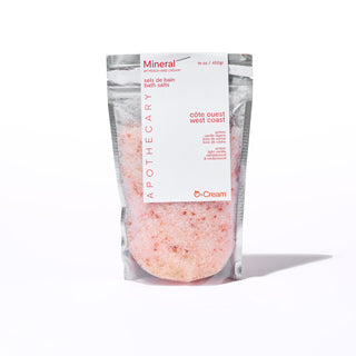 peach and cream bath salt scented west coast